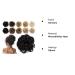 Tess Hair Part Dutt Black Hair Tie - Wavy Small Knot Updos Affordable 30g Hair Extensions for Women - Buy Online on GoSupps.com