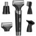 Ear and Nose Nasal Hair Trimmers for Men 4 in 1 Mens Beard Trimmer Face Shaver Electric Razors for Facial Grooming Eyebrow Nasal Ear Hair Public Hair Trimmer Set 4in1