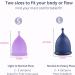 KAVODA Menstrual Cups with Sterilising Cup & Gel Wash - Reusable Easy to Use Pack of 2 in Small & Large Size - Buy Online on GoSupps.com