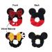 JIAHANG Velvet Mouse Ear Hair Scrunchies Dot Costume Sequins Bow 4 Pack - Elastic Hair Tie for Girls Women (Color E) - Buy Online on GoSupps.com