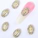 3D San Judas Nail Charm Set - 10pcs Shiny Zircon Buddha & Virgin Mary Rhinestone Charms for Acrylic Nails | Gold Jesus Christ Nail Jewels & Accessories - Buy Online on GoSupps.com