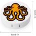 Yellow Octopus Cute Contact Lens Case | Portable Round Storage Box with Mirror for Travel & Daily Use - Buy Online on GoSupps.com