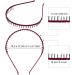 Quesuc 10 Pieces Unisex Metal Teeth Comb Hair Hoop Hairband Headband Hair Accessories Multicolor - Buy Online on GoSupps.com
