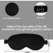 Sepezz 100% Mulberry Silk 3D Sleep Mask - Adjustable Eye Mask for Men and Women - Perfect for Travel, Home, and Office - Black - Buy Online on GoSupps.com