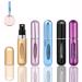 ZEACCT 5 PCs Perfume Deaper Bottle 5 ml Refillable Spray bottle Mini Underfill Empty travel bottle for handbag pocket luggage