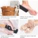 Pumice Stone Foot File 2 Pack - Callus Remover for Feet with Wooden Handle | Pedicure Foot Scrubber for Dead Skin, Dry & Rough Corns - Buy Online on GoSupps.com