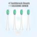 Auwish Electric Toothbrush Replacement Brush Head x 4 with Silicone Cover - Compatible with Auwish Sonic Toothbrushes - Buy Online on GoSupps.com