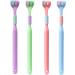Buy 4PC Manual Toothbrush Set - 3 Page Bristle Path for Complete Dental Care - International Shipping - Buy Online on GoSupps.com