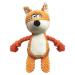 Yuremeey dog toys cuddly toy tug of plush dog toys squeaky dog toys with wrinkle paper interactive stable toys for puppies Small medium dogs fox
