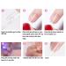 240PCS Soft Gel Full Cover Nail Tips - Clear Medium Square Gelly Tips with Case for DIY Manicure - Buy Online on GoSupps.com
