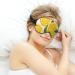 Soft Lemon Fruit Pattern Eye Mask | Adjustable Sleep Mask for Men & Women | Comfortable Eye Cover for Travel & Relaxation - Buy Online on GoSupps.com