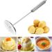 Hemoton Carrot Cookware 2pcs Potato Masher Stainless Steel with Fine Mesh Platter Fruit Cooking Tools for Bead Fruits Yams Baby Food (Silver) Garlic Smasher Press - Buy Online on GoSupps.com