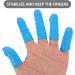 Buy LOGOFUN 100Pcs Butyronitrile Finger Coat - Anti-Wear Finger Protectors for Home Use - Blue | International Shipping Available - Buy Online on GoSupps.com