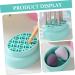 FRCOLOR Make up Brush Cleaning Solution Foundation Brush Cleaner Makeup Brush Cleaning Bowl for Makeup Tools Silicone Brush Cleaning Bowl Foldable Dryer Storage Rack Detergent Cleaning Pad - Buy Online on GoSupps.com