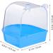 ULTECHNOVO Bird Cage Bath Tub Bird Shower Bathing Accessories Bird Bath for Parakeets Pet Toys Parakeet Cage Budgie Cage Accessories Pet Bird Bath Bird Bath Tub Small Bird Cage For Birds Blue - Buy Online on GoSupps.com