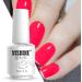 Vishine Nail Gel Polish 15ml Soak Off Nail Gel Polish Nail Art Manicure Salon DIY at Home Long-lasting - Hot Pink 0.5 OZ - Buy Online on GoSupps.com