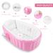 Baby Inflatable Bathtub  Portable Infant Toddler Bathing Tub Non Slip Travel Bathtub Mini Air Swimming Pool with Air Pump  Pink - Buy Online on GoSupps.com