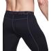 Shop TSLA Men's Thermal Compression Underwear | Winter Sports Leggings with Fleece Lining - Heatlock Technology | Black & Charcoal - Buy Online on GoSupps.com