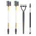 4 pieces of lash comb eyelash definer eyelash comb eyed-free racing brush with mascara stems mascara sticks black eyebrow brush and eyelash cutting tools to separate the eyelashes