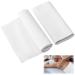 2 pieces of castor oil foot pack cotton flanel reusable organic diacinus oil prevents leakage castor oil compress for liver stomach joints (white)