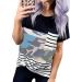 Summer Womens T-Shirt Pocket Loose Cut Female Short Sleeve Top Breathable for Dating Camouflage Medium - Buy Online on GoSupps.com