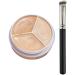 3 Colors Concealer Contour Palette, Tri-Color Concealer, Contour And Brighten 3 In 1, Color Correcting Concealer Cream, Conceals Dark Circles Blemish