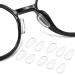 OPUGIT Eyeglass Nose Pads Adhesive Anti Slip Eyeglasses Nose Grips with Airbag 3.2mm Thickness for Eyeglasses Sunglasses Reading Glasses 5 Pairs White White 5 Pairs