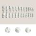 Xushiwanju Length of the artificial nail showed marble design fake nail leopard print on the fake nail tip plastic nail art decoration nail art (24 pieces) short artificial nails