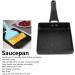 Frying Pan Kitchen Cookware Grill Pan Rectangular Non Stick Saucepan Plastic Handle Black Omelet Frying Pan Maifan Stone Small Frying Pan Square Grill Pan with Meat Vegetables or Go Camp Cooking - Buy Online on GoSupps.com