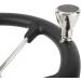 NovelBee 13-1/2 Stainless Steel 5 Spoke Boat Marine Steering Wheel with Black PU Foam and Knob - Buy Online on GoSupps.com