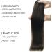 hair extensions Wire Hair Extensions Real Human Hair Wire Hair #1B Silky Straight Human Hair Extensions One Piece Wire Hair Extensions with 5 Clips with Fish Line best tape in hair extensions(16 Inch 16 Inches 1b - Buy Online on GoSupps.com