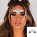 Bomine Rhinestone Face Stickers Mermaid Gems Festival Body Jewels 2 Sets - Pattern 4 - Buy Online on GoSupps.com
