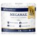 NorthShore MegaMax Tab-Style Briefs for Men and Women, White, Medium, Pack/10 White Medium (10 Count)