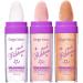 3pcs highlight pat powder body highlighter face highlighter fairy highlighter powder fairy sticks polvos de maquillaje body shimmer glitter patting glitter pat flash Assorted Color 1 Count (Pack of 1)