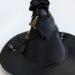 LALAFINA Black Witch Hat Gothic Top Hat Hairpin Halloween Vintage Hat Hair Clip for Cosplay Festival Masquerade - Buy Online on GoSupps.com