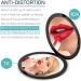 Mpowtech Compact Mirror 1x/10x Magnification - Travel Makeup Mirror - Pocket Mirror for Handbag - Handheld 2-Sided Portable Mirror Compact Mirror - Black Round - Buy Online on GoSupps.com