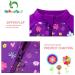 UPF 50+ Baby Girl One Piece Swimwear Suit with Sun Hat | Toddler Swimsuit 18-24 Months | Purple - Buy Online on GoSupps.com