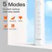Bitvae R2 Rotating Electric Toothbrush for Adults with 8 Brush Heads 5 Modes Rechargeable Power Toothbrush with Pressure Sensor White White 1 Pack - Buy Online on GoSupps.com