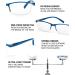 Teraise Reading Glasses for Men & Women | Anti-Blue Light Filter Comfortable & Fashionable | Robust 4.0x Computer Glasses with Feather Hinge - Buy Online on GoSupps.com