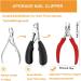 Professional Toenail Clippers Set Super Sharp Nail Clippers for Thickness & Ingrown Hard Toenails Stainless Steel Pedicure Clippers Nail File and Soft Handle Nail Scissors Set Bag - Buy Online on GoSupps.com