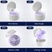 DIDATOOL Denture Cup Denture Bath Denture Cups for Soaking Dentures Denture Case with Lid Denture Bath with Rinsing Basket Easy to Carry and Clean Retainer Case Denture Cleaning kit (White) Round White - Buy Online on GoSupps.com