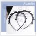 Avanlin Double Bangs Headbands - Pack of 2 Black Twist Plait Headbands with Alligator Clips for Women and Girls | Hair Accessories - Buy Online on GoSupps.com