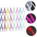 Angoily 24-Piece One-Way Tweezers Set | Eyebrow & Makeup Tweezers | Multi-Color Plastic Beauty Tools & Accessories for Perfect Eyelashes - Buy Online on GoSupps.com