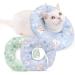 Buy Dzmuero Adjustable Soft Cat Collar 16-29 cm | Leakproof & Anti-Bite Recovery Collar for Pets After Surgery - Green - Buy Online on GoSupps.com