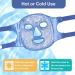 NEWGO Cooling Eye Mask - Hot & Cold Therapy Gel Beads - Migraine Relief, Puffy Eyes, Sinus Pain, Acne Headaches - Dark Blue - Buy Online on GoSupps.com