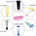 Kiniza 8 Pcs Toothpaste Tube Squeezer Dispenser | Tube Squeezer Holder for Toothpaste & More | Random Colors - Buy Online on GoSupps.com
