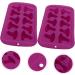 HOMSFOU 6 Pcs Silicone Chocolate Mold Silicone Baking Halloween Fondant Halloween Chocolate Polymer Clay Molds Jelly Molds Desserts Molds Bath Purple Silica Gel Tool Multifunction 21X11X2CMx3pcs Purplex3pcs - Buy Online on GoSupps.com