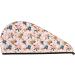 Floral Rose Microfiber Hair Towel - Soft & Super Absorbent Quick Dry Wrap for Long Curly & Thick Hair - Buy Online on GoSupps.com