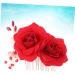 Housoutil 1pc Teasing Combs for Women Hair Clips Classic Hair Comb Hair Accessories for Women Wedding Barrettes for Women Wedding Hair Clip Bridal The Flowers Flower Head Miss Red - Buy Online on GoSupps.com