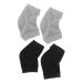 minkissy 2 Pairs Gel Heel Socks Aloe Socks Essential Oils Socks Open Toe Socks Gel Moisturising Socks Breathable Socks Silicone Gel Anti-Crack Socks Men and Women Ordinary Protector Cotton